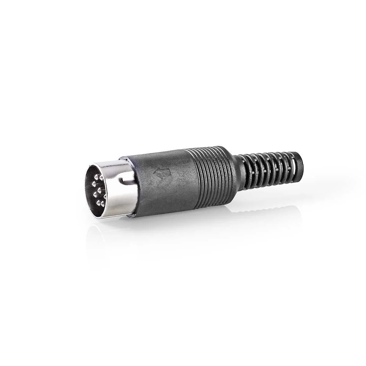 DIN-Connector Recht - Male - Vernikkeld - Image 3