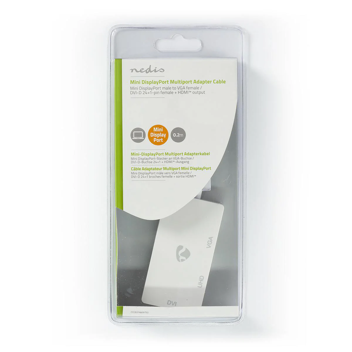 DisplayPort-Adapter Mini-DisplayPort Male - DVI-D 24+1-Pins Female / HDMI™ Output / VGA Female 15p - 4K@60Hz - Image 8