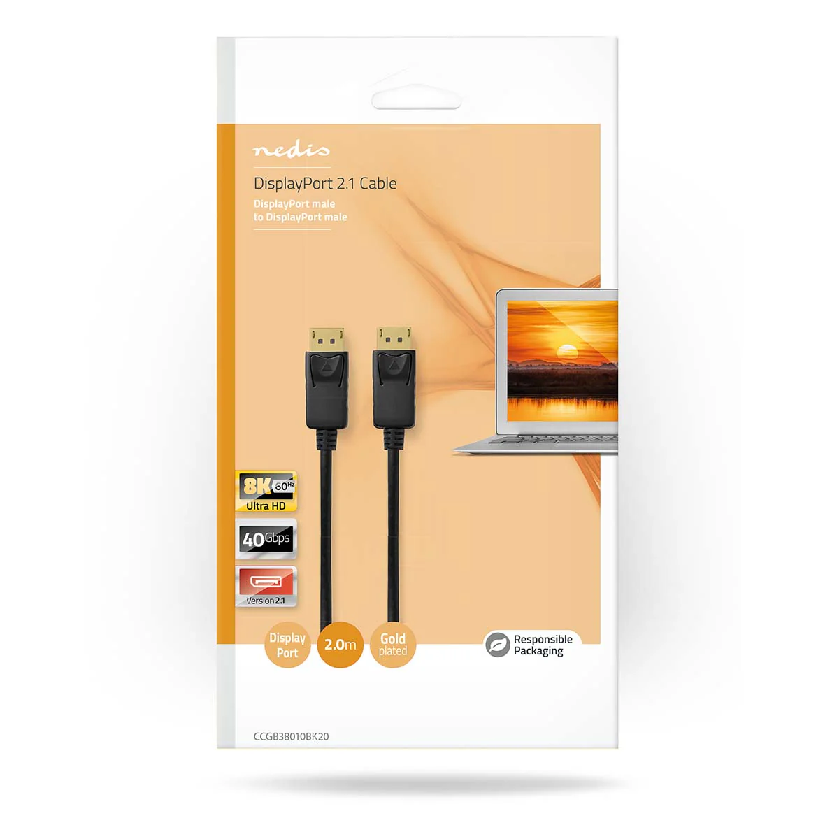 DisplayPort-Kabel DisplayPort Male - DisplayPort Male - 8K@60Hz - Image 3