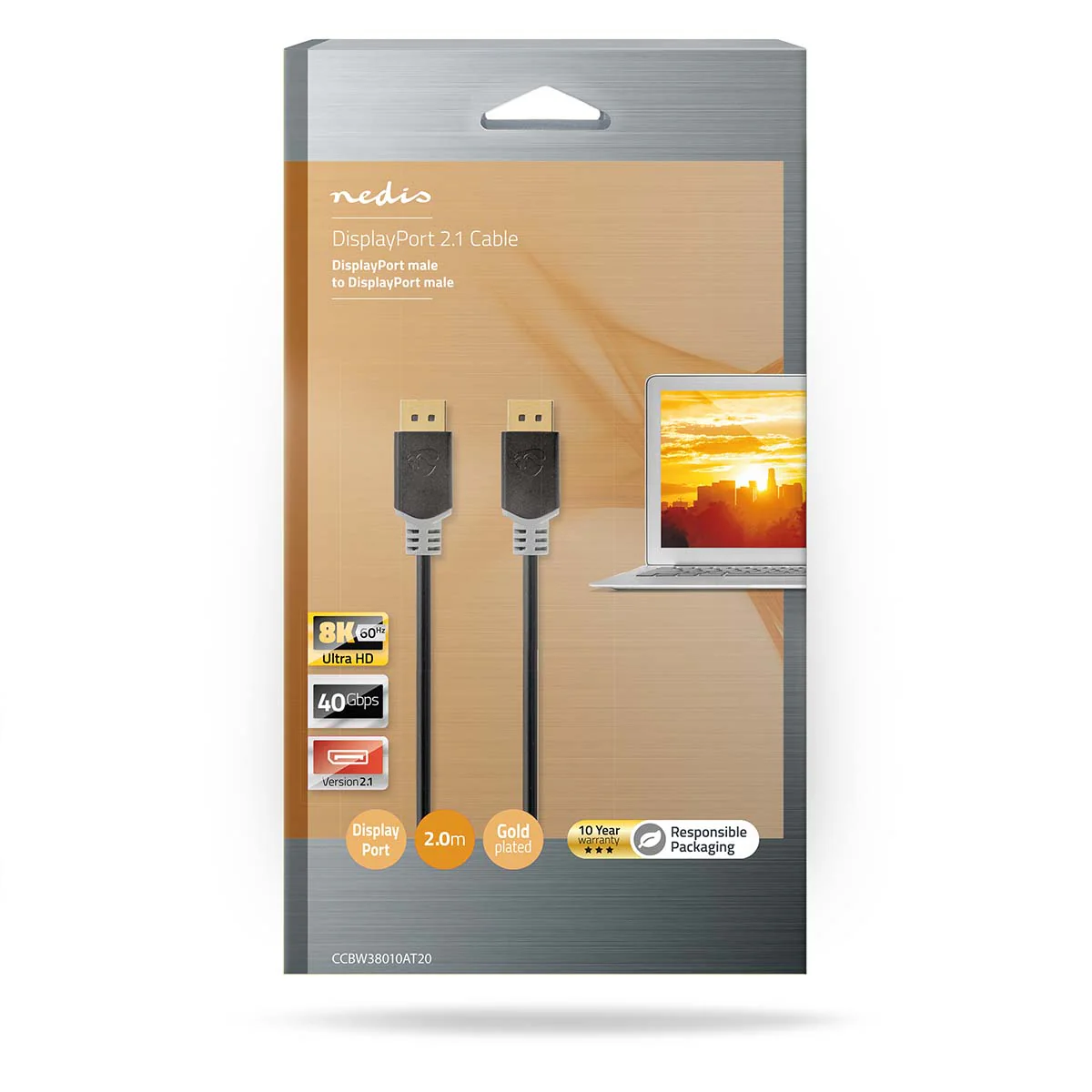 DisplayPort-Kabel DisplayPort Male - DisplayPort Male - 8K@60Hz - Image 3
