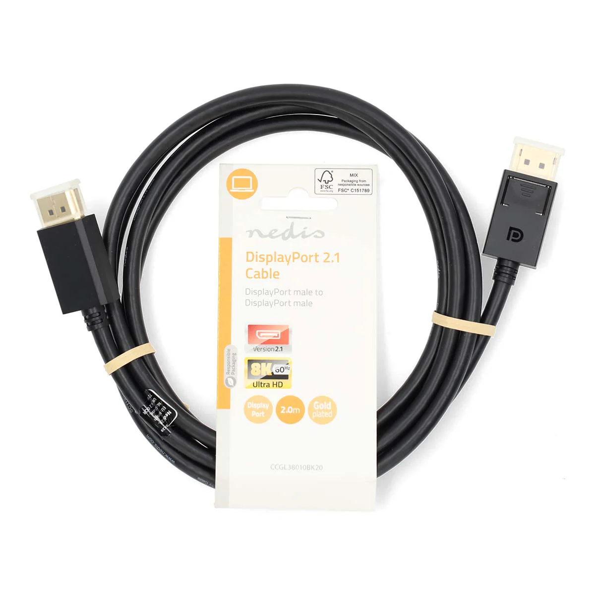 DisplayPort-Kabel DisplayPort Male - DisplayPort Male - 8K@60Hz - Image 3