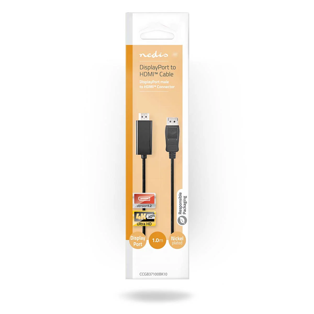 DisplayPort-Kabel DisplayPort Male - HDMI™ Connector - 4K@30Hz - Image 3