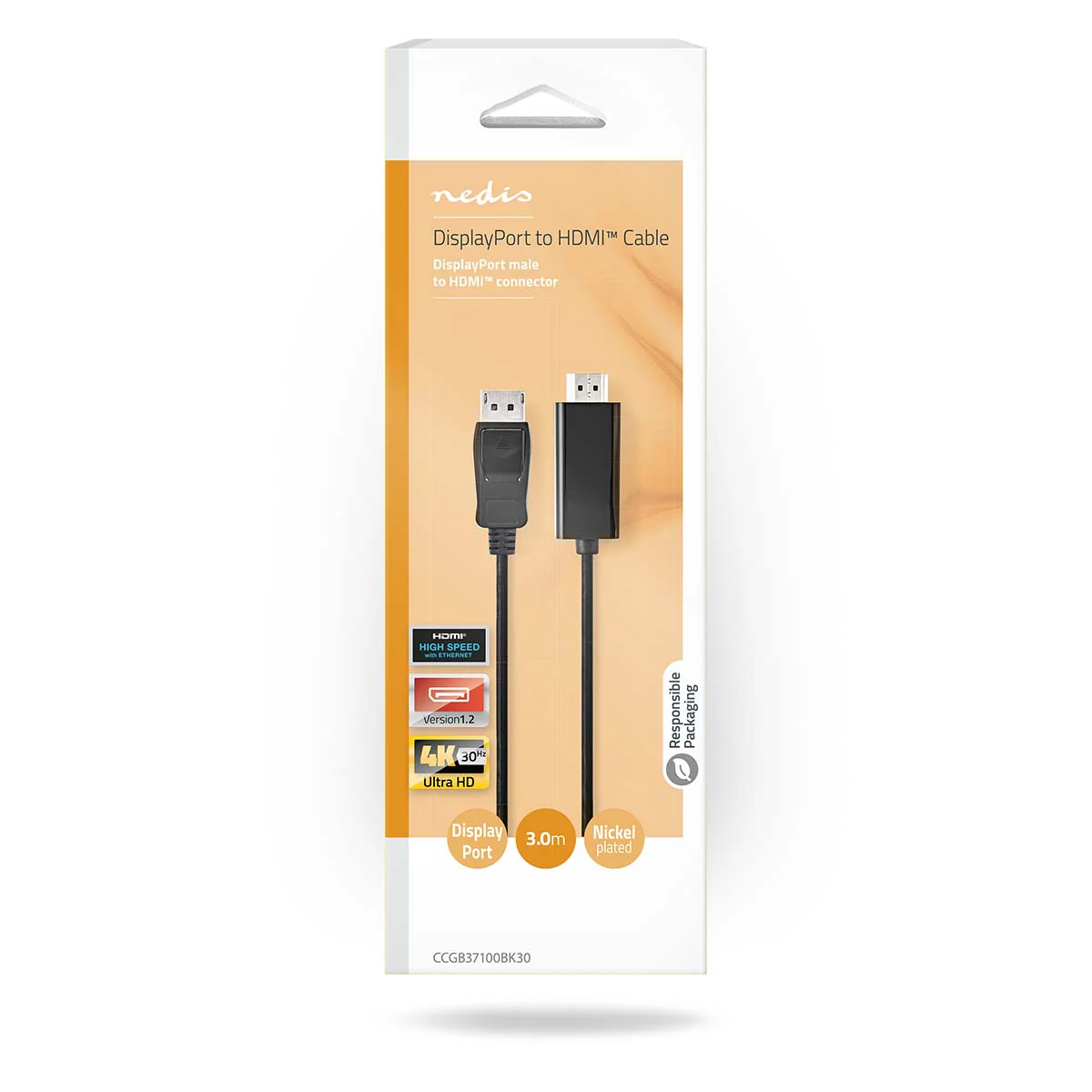 DisplayPort-Kabel DisplayPort Male - HDMI™ Connector - 4K@30Hz - Image 5