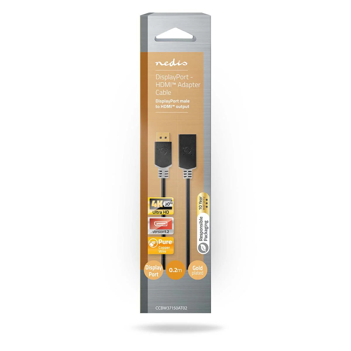 DisplayPort-Kabel DisplayPort Male - HDMI™ Output - 4K@30Hz - Image 3