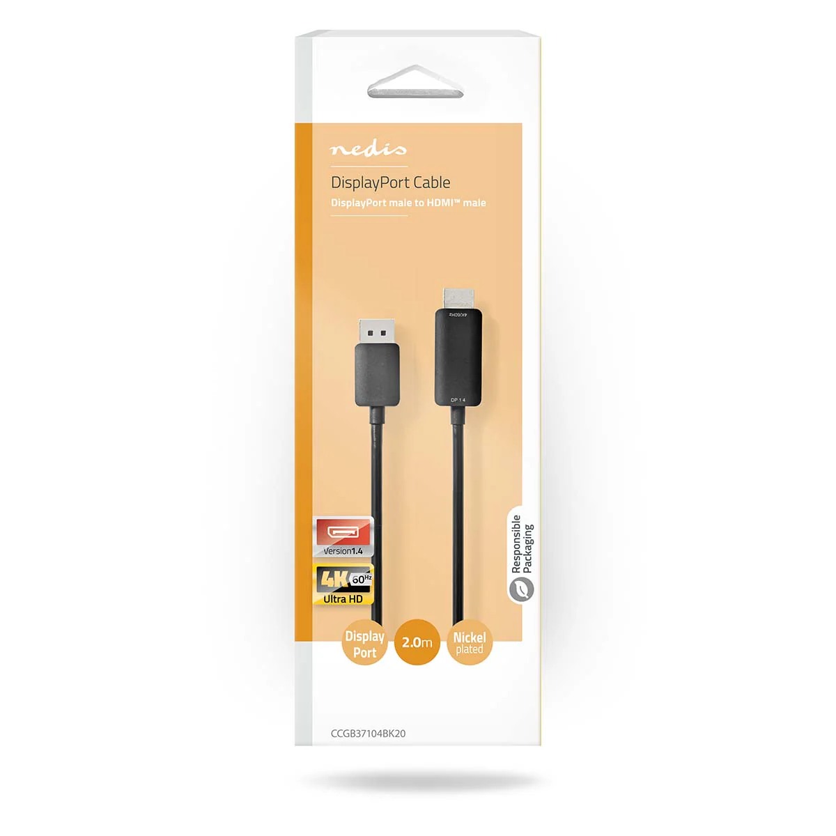 DisplayPort-Kabel DisplayPort Male - HDMI™ Connector - 4K@60Hz - Image 4