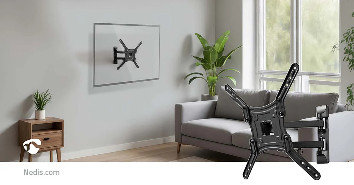 Draai- en Kantelbare TV-Muurbeugel 23 - 55" - Maximaal schermgewicht: 30 kg - Kantelbaar - Image 11