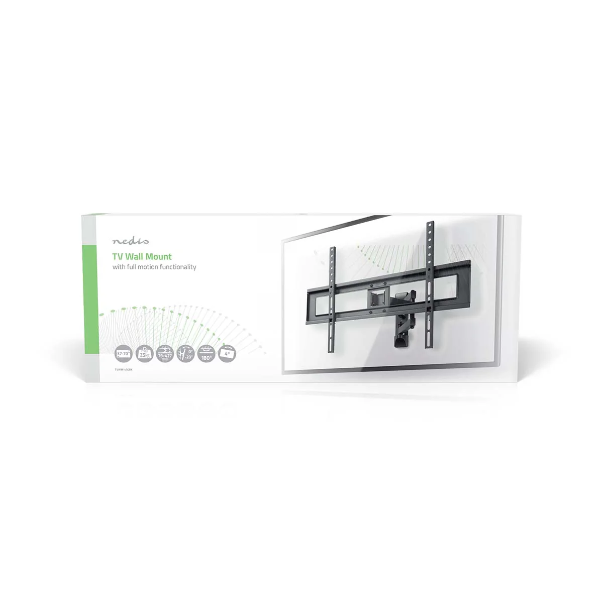 Draai- en Kantelbare TV-Muurbeugel 37 - 70" - Maximaal schermgewicht: 25 kg - Kantelbaar - Image 3