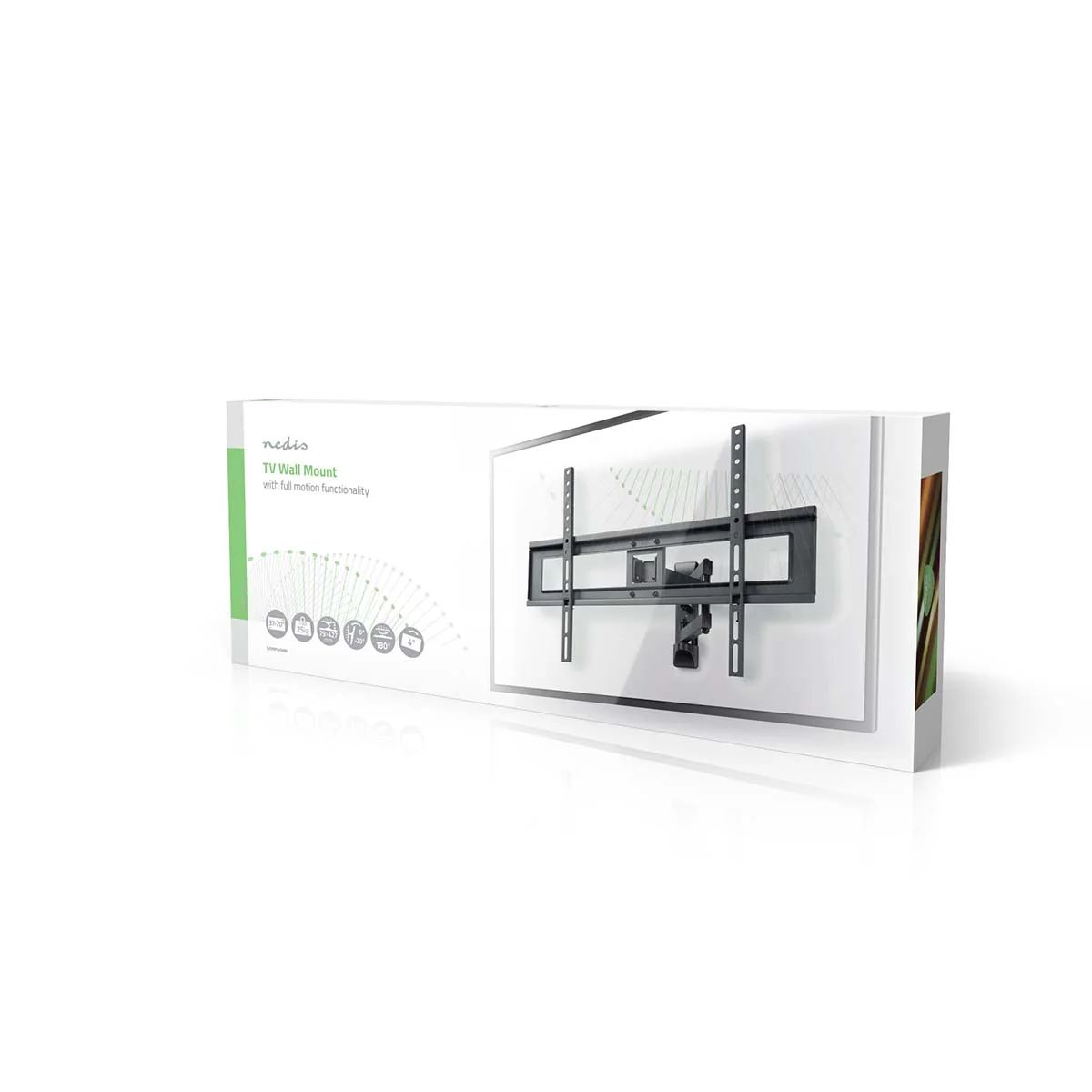 Draai- en Kantelbare TV-Muurbeugel 37 - 70" - Maximaal schermgewicht: 25 kg - Kantelbaar - Image 4