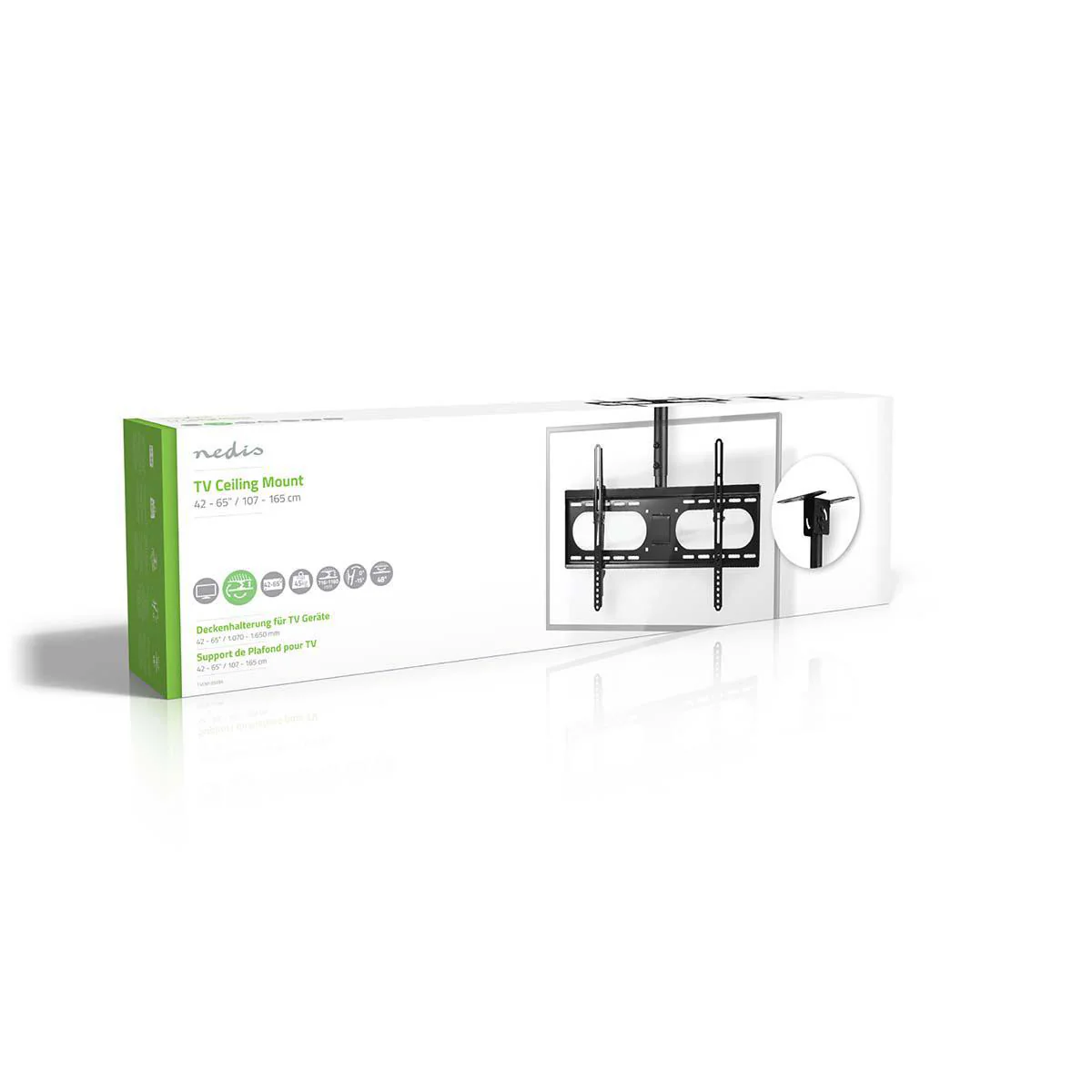 Draai- en Kantelbare TV-Plafondbeugel 42 - 65" - Maximaal schermgewicht: 45 kg - Kantelbaar - Image 5