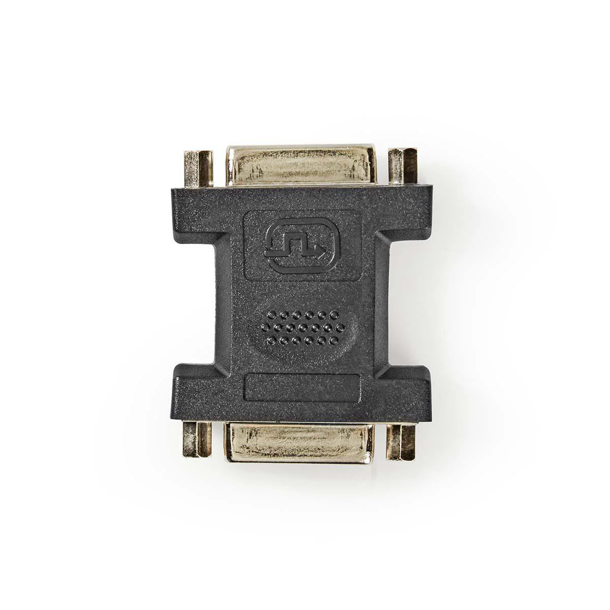 DVI-Adapter DVI-I 24+5-Pins Female - DVI-I 24+5-Pins Female - Vernikkeld