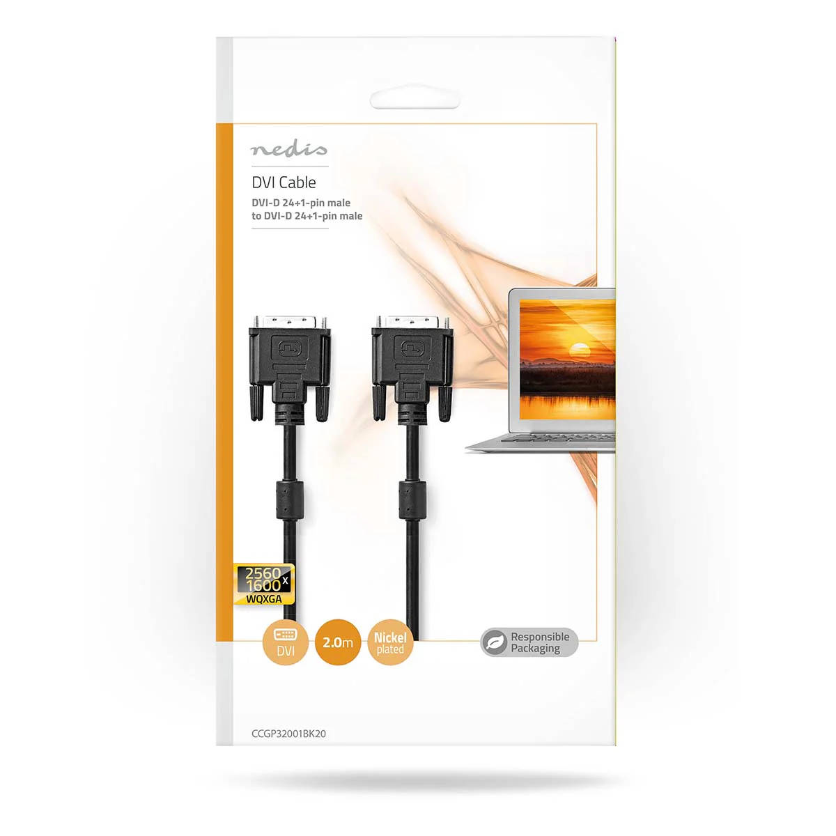 DVI-Kabel DVI-D 24+1-Pins Male - DVI-D 24+1-Pins Male - 2560x1600 - Image 3