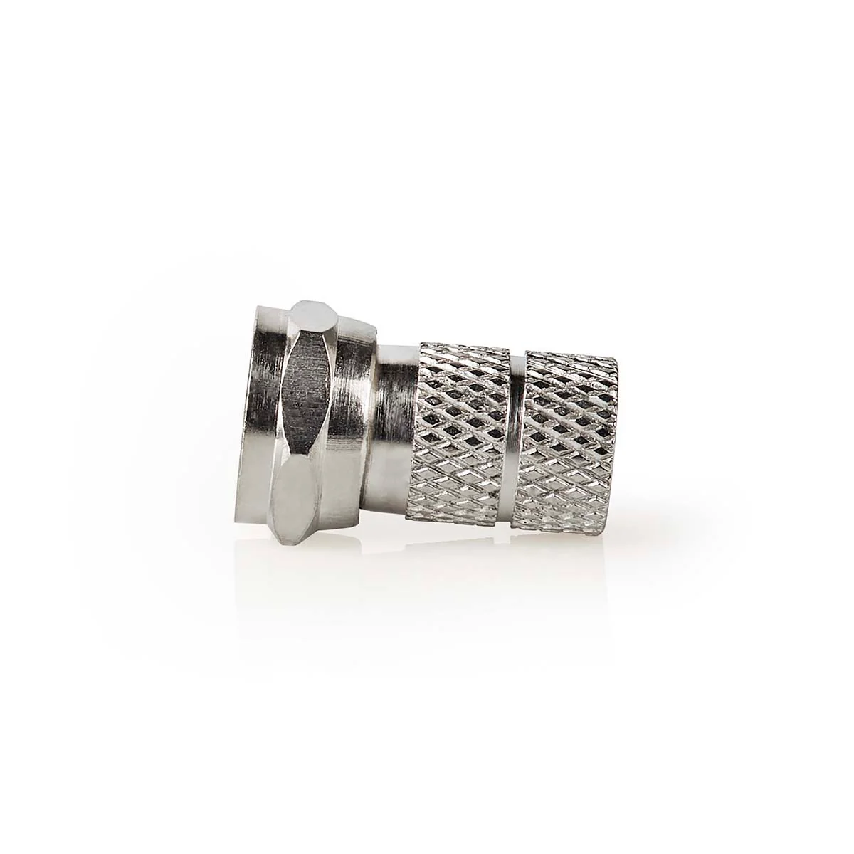 F-Connector Recht - Male - Vernikkeld - Image 2