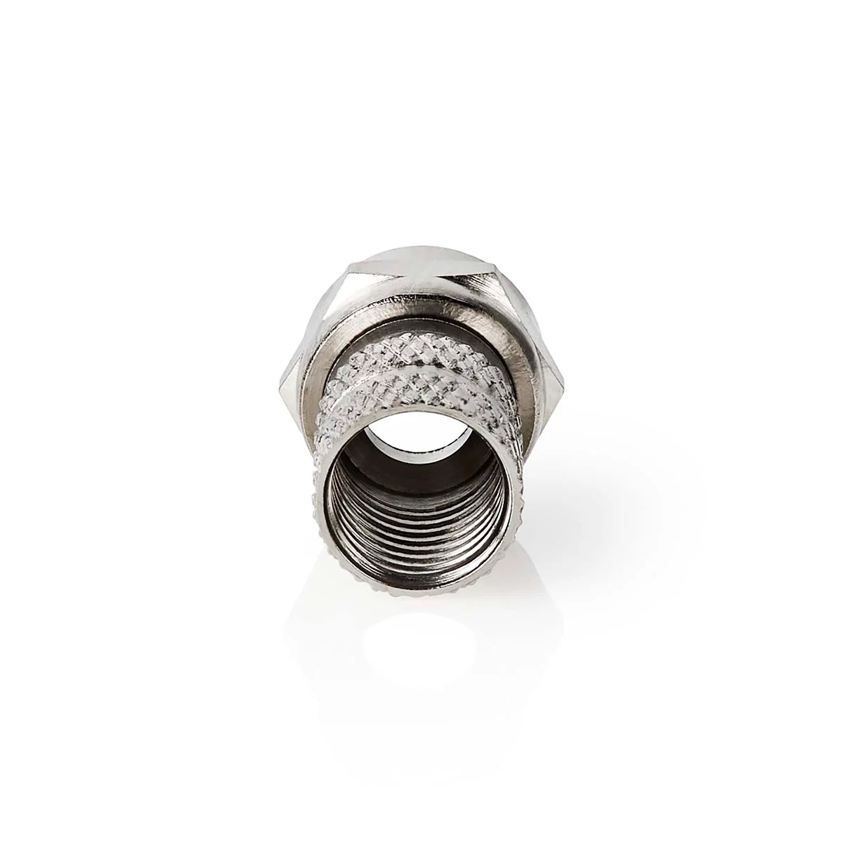 F-Connector Recht - Male - Vernikkeld - Image 3