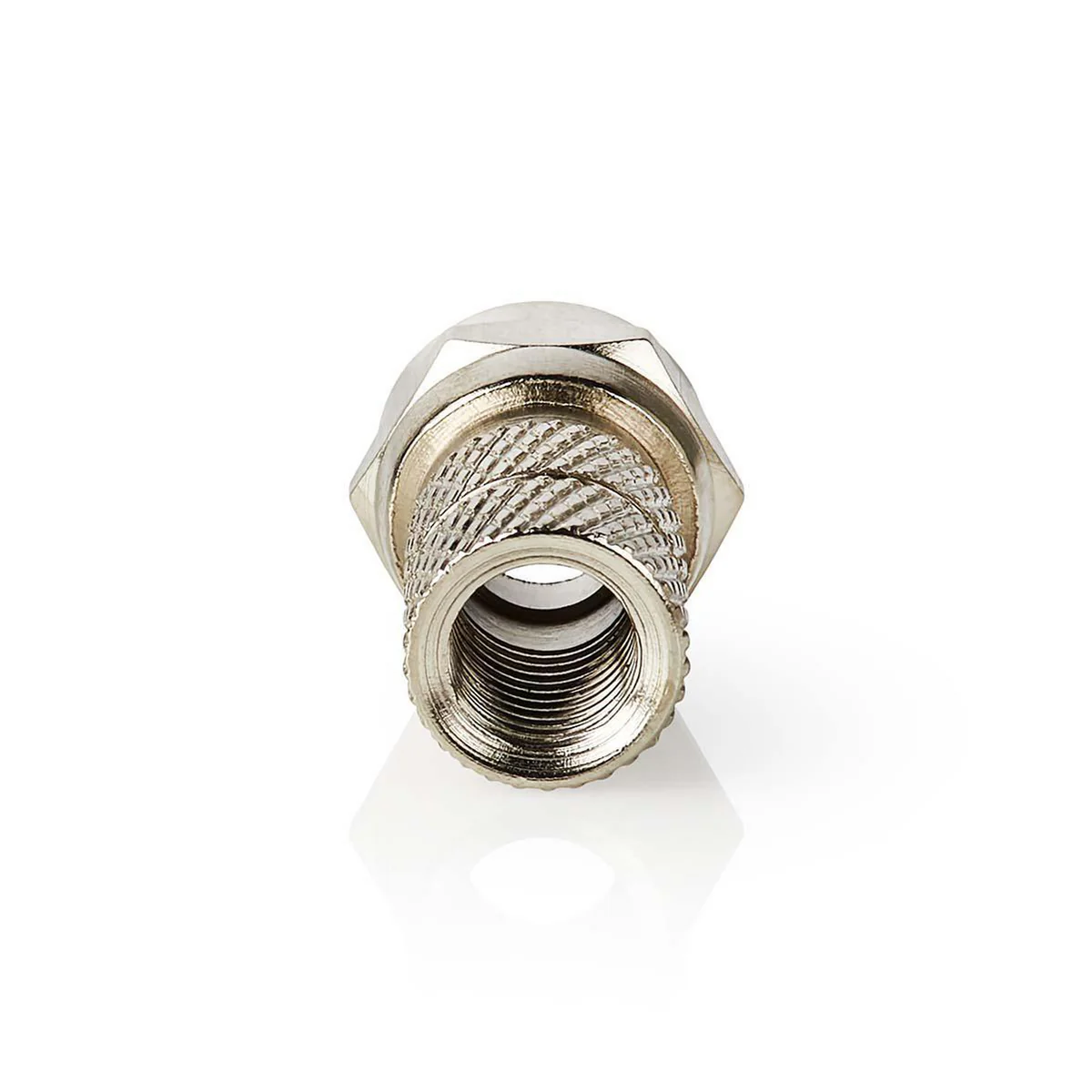 F-Connector Recht - Male - Vernikkeld - Image 2