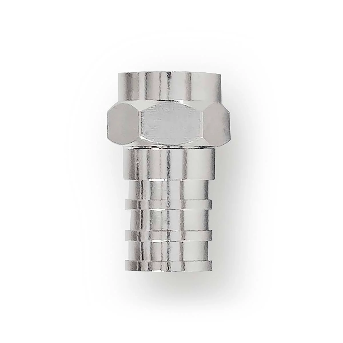 F-Connector Recht - Male - Vernikkeld - Image 2