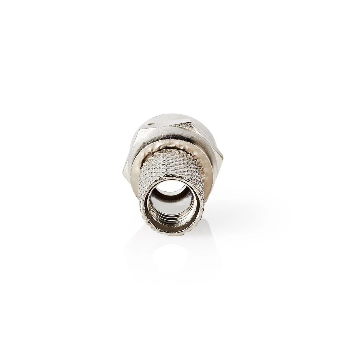 F-Connector Recht - Male - Vernikkeld - Image 2