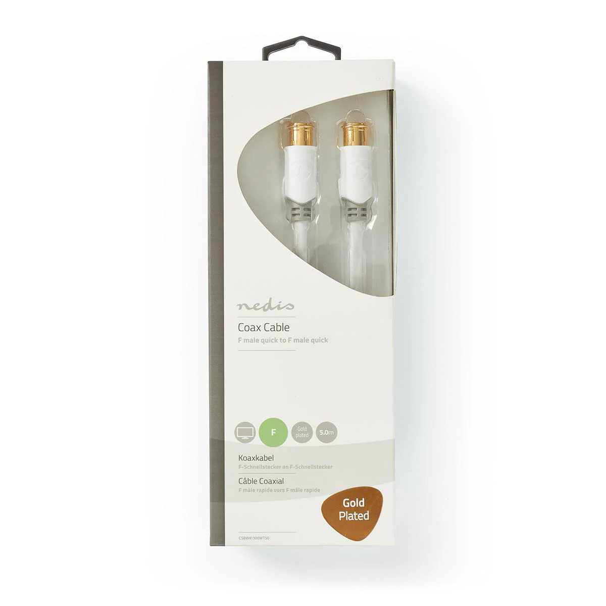 F Quick - F Quick Kabel F-Male Quick - F-Male Quick - Verguld - Image 5