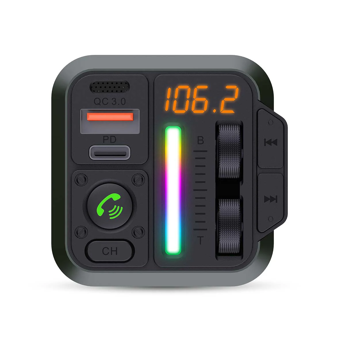 FM-Audiotransmitter voor Auto Gefixeerd - Handenvrij bellen / Luidsprekerfunctie - 1.00" - Image 3