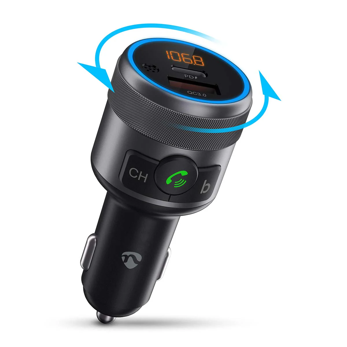 FM-Audiotransmitter voor Auto Gefixeerd - Handenvrij bellen / Luidsprekerfunctie - 1.00" - Image 3
