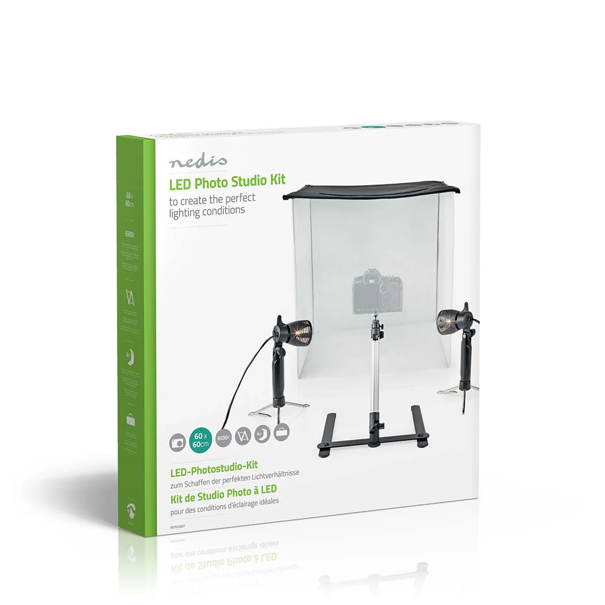 Fotostudioset 400 lm - Opvouwbaar - Achtergronden inbegrepen - Image 7