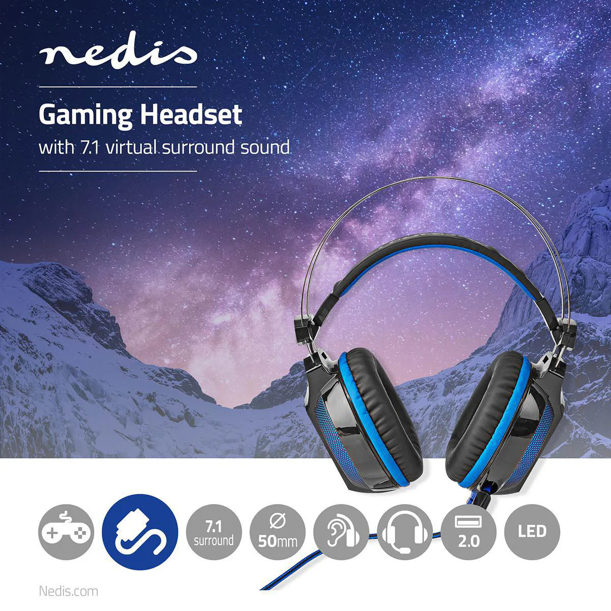 Gaming Headset Over-Ear - Surround - USB Type-A - Image 8