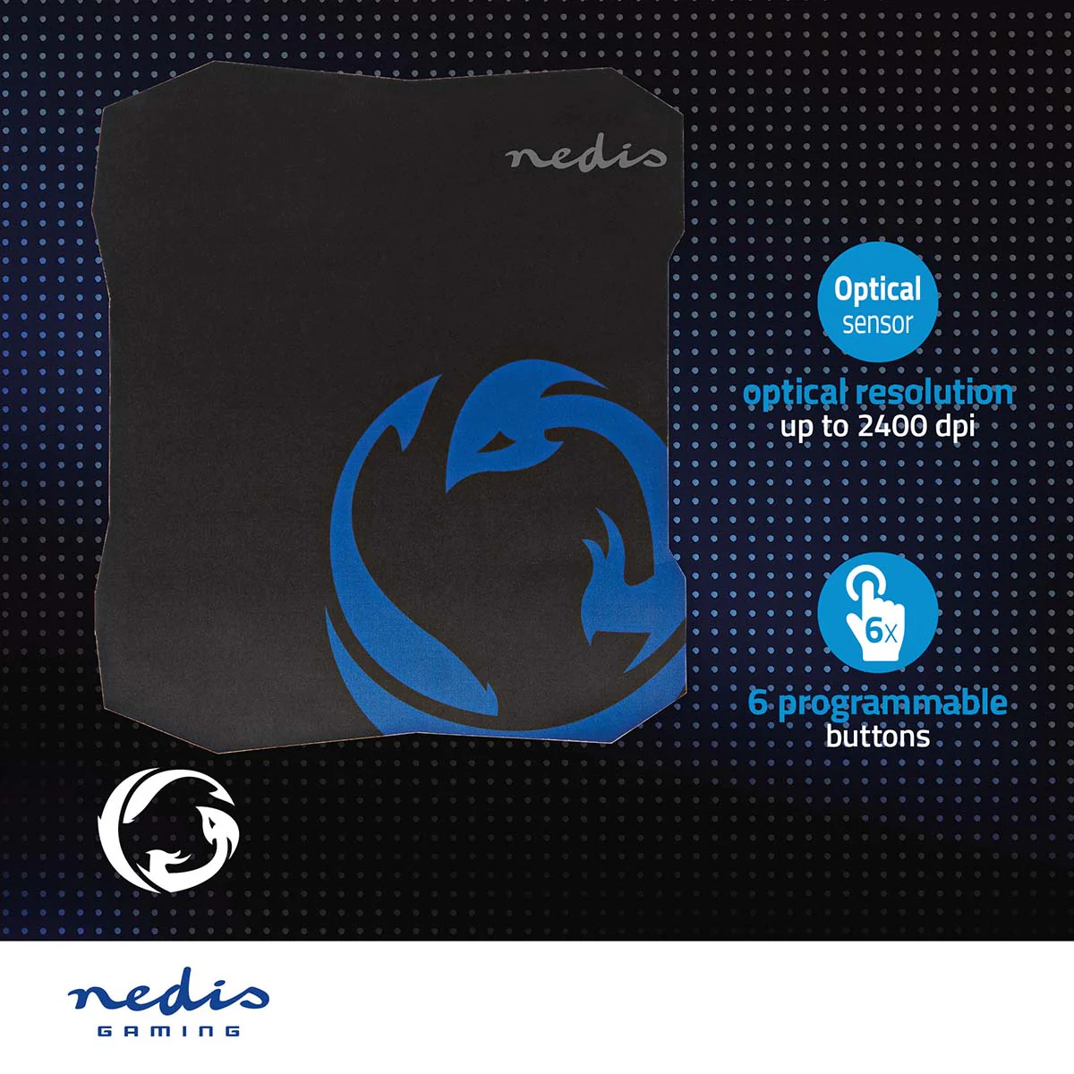 Gaming Muismat Microfiber / Rubberen - Zwart - Image 4