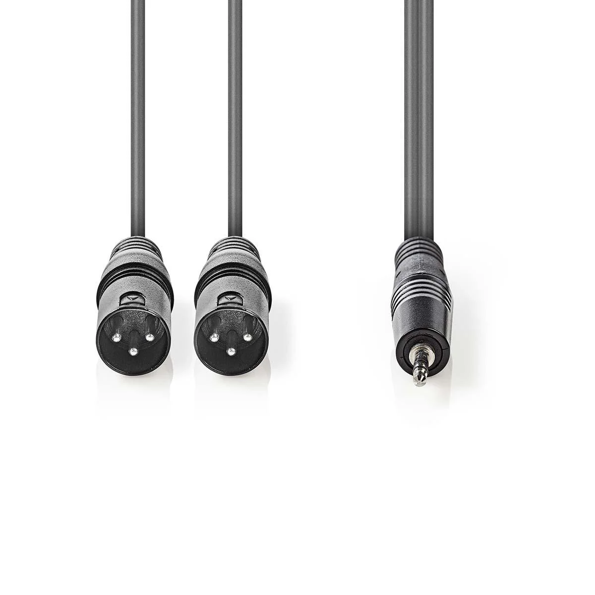 Gebalanceerde Audiokabel 2x XLR 3-Pins Male - 3,5 mm Male - Vernikkeld - Image 2