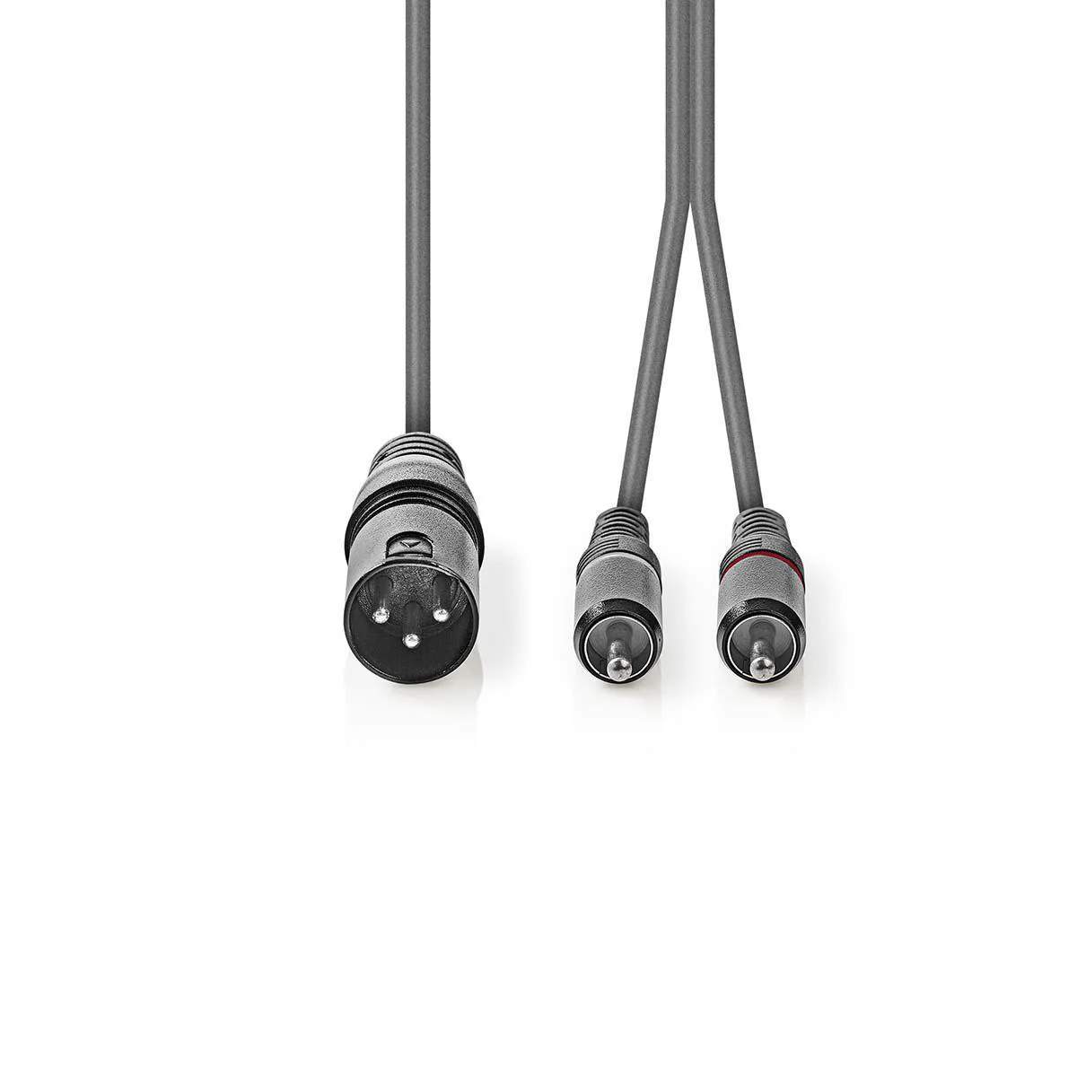 Gebalanceerde Audiokabel XLR 3-Pins Male - 2x RCA Male - Vernikkeld - Image 2
