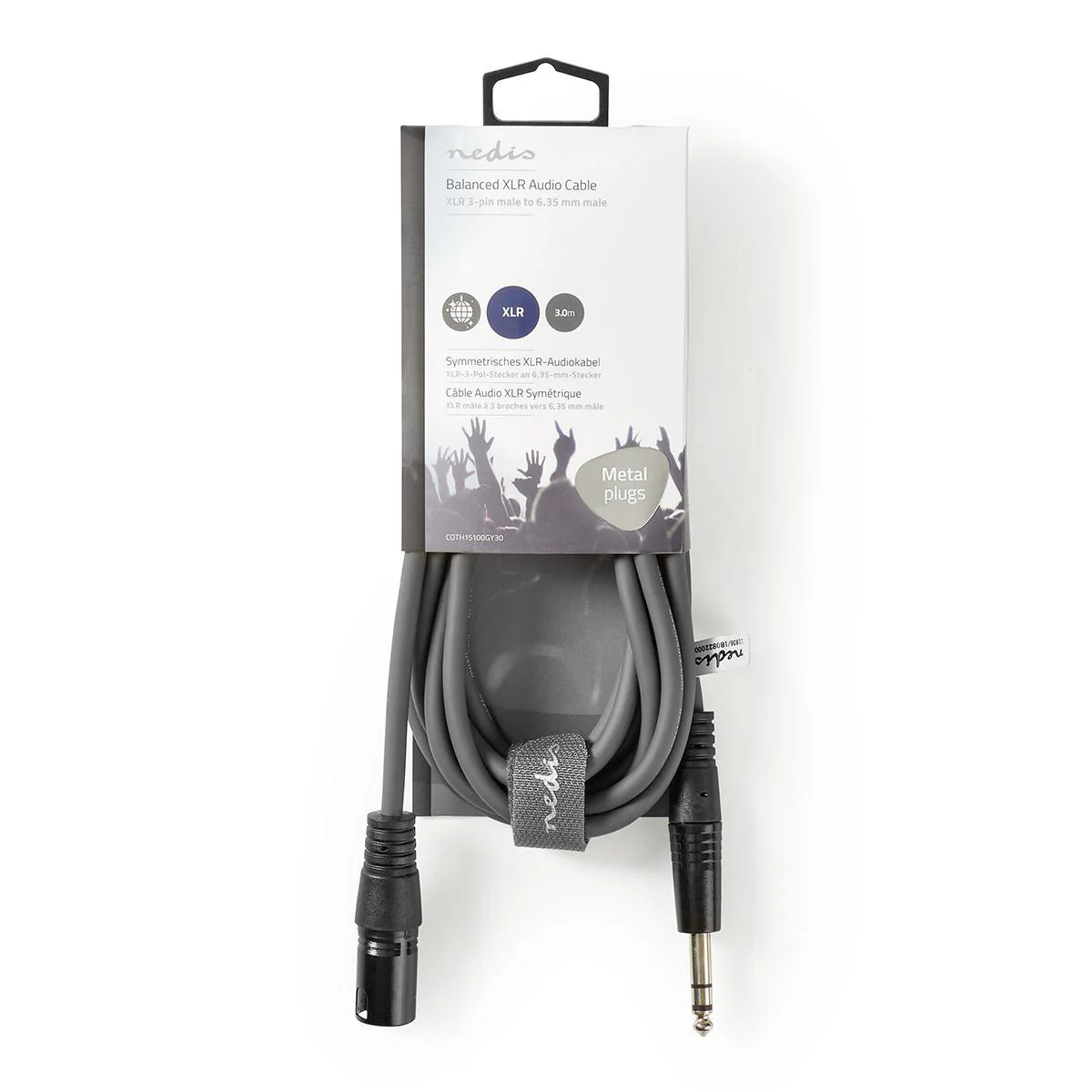 Gebalanceerde Audiokabel XLR 3-Pins Male - 6,35 mm Male - Vernikkeld - Image 4