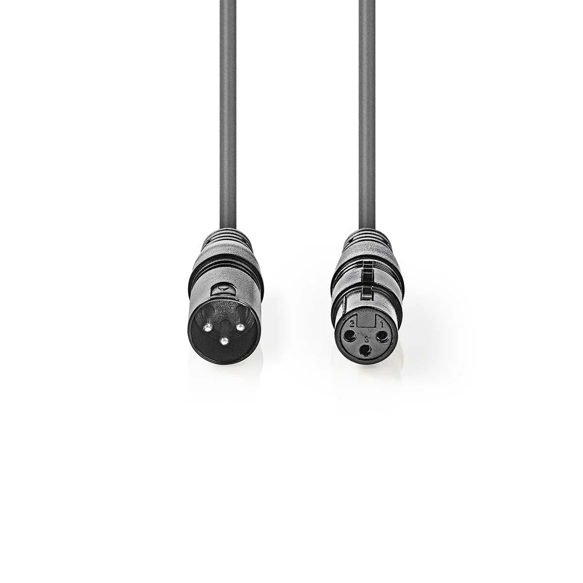 Gebalanceerde Audiokabel XLR 3-Pins Male - XLR 3-Pins Female - Vernikkeld - Image 2