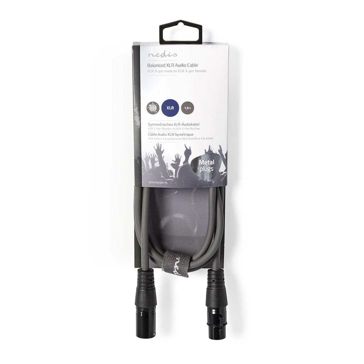 Gebalanceerde Audiokabel XLR 3-Pins Male - XLR 3-Pins Female - Vernikkeld - Image 5