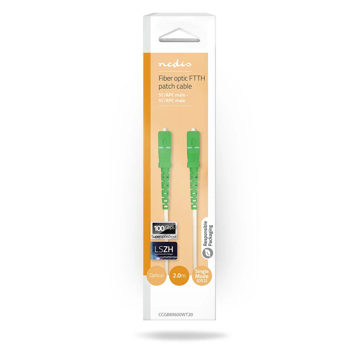 Glasvezel Patchkabel SMF (Single Mode Phase) - SC/APC - SC/APC - Image 3