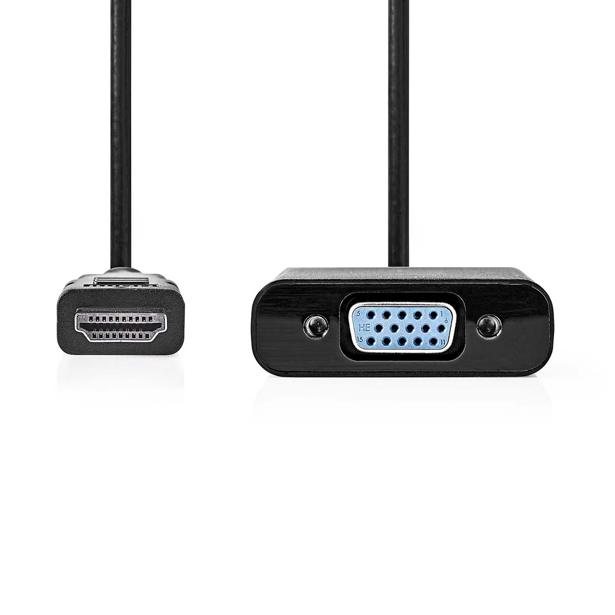 HDMI™-Adapter HDMI™ Connector - VGA Female 15p / 3,5 mm Female - Vernikkeld - Image 2