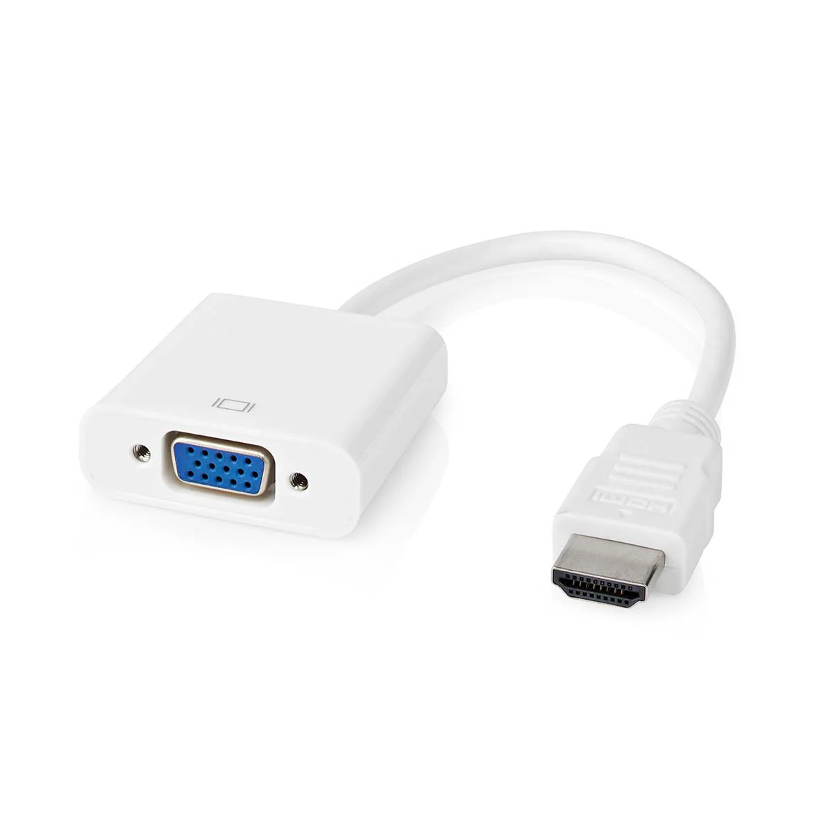 HDMI™-Adapter HDMI™ Connector - VGA Female 15p - Vernikkeld