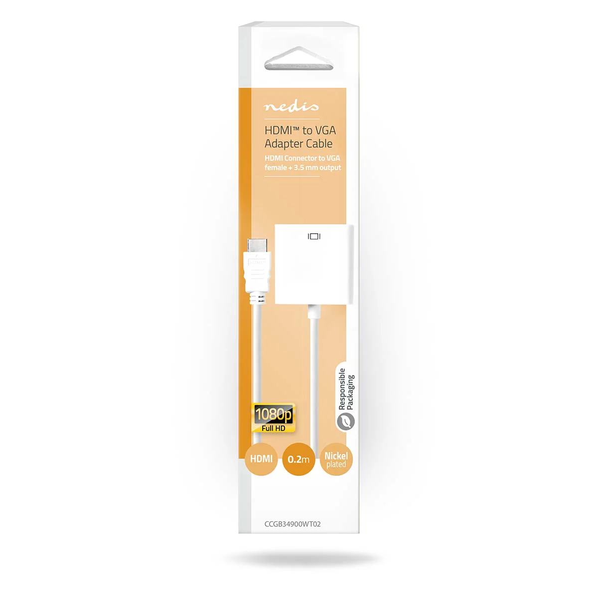 HDMI™-Adapter HDMI™ Connector - VGA Female 15p - Vernikkeld - Image 7