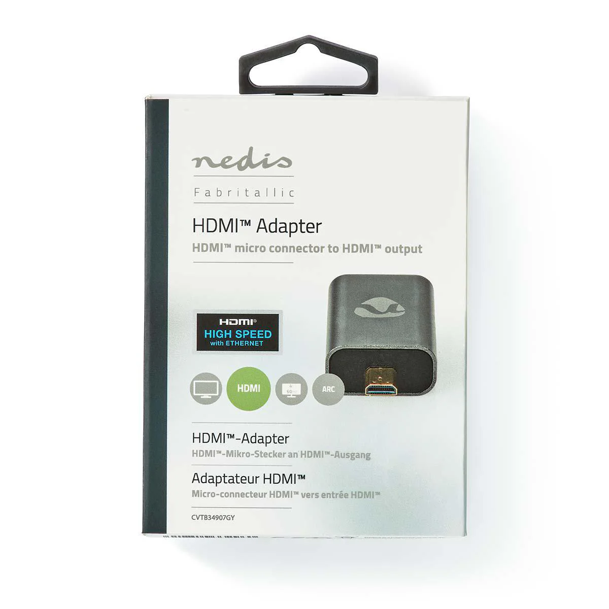 HDMI™-Adapter HDMI™ Male / HDMI™ Micro-Connector - HDMI™ Output - Verguld - Image 6