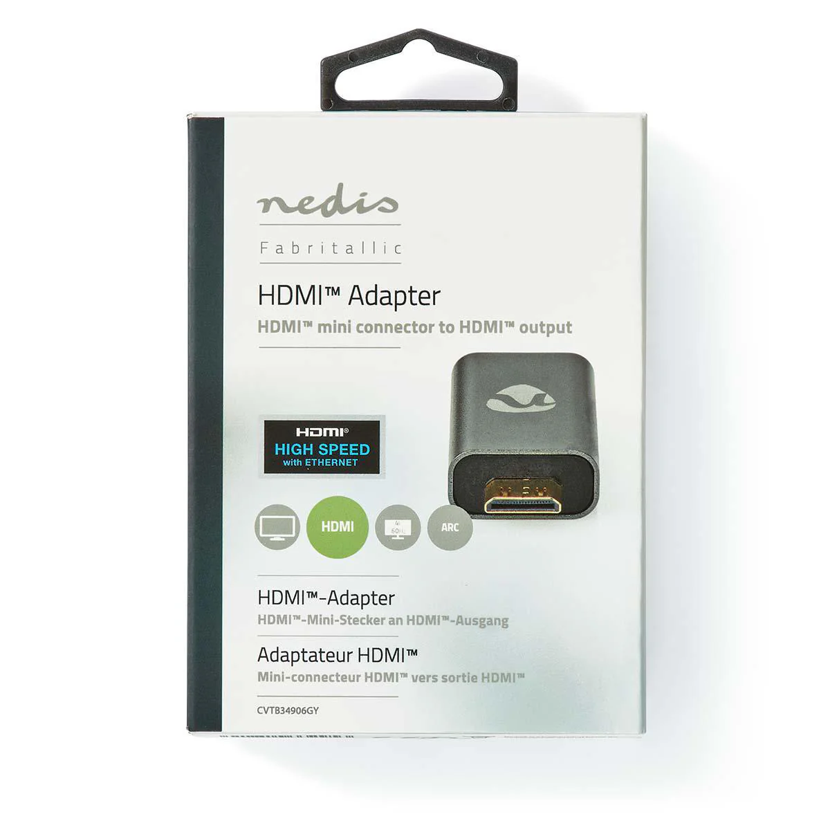 HDMI™-Adapter HDMI™ Male / HDMI™ Mini-Connector - HDMI™ Output - Verguld - Image 6