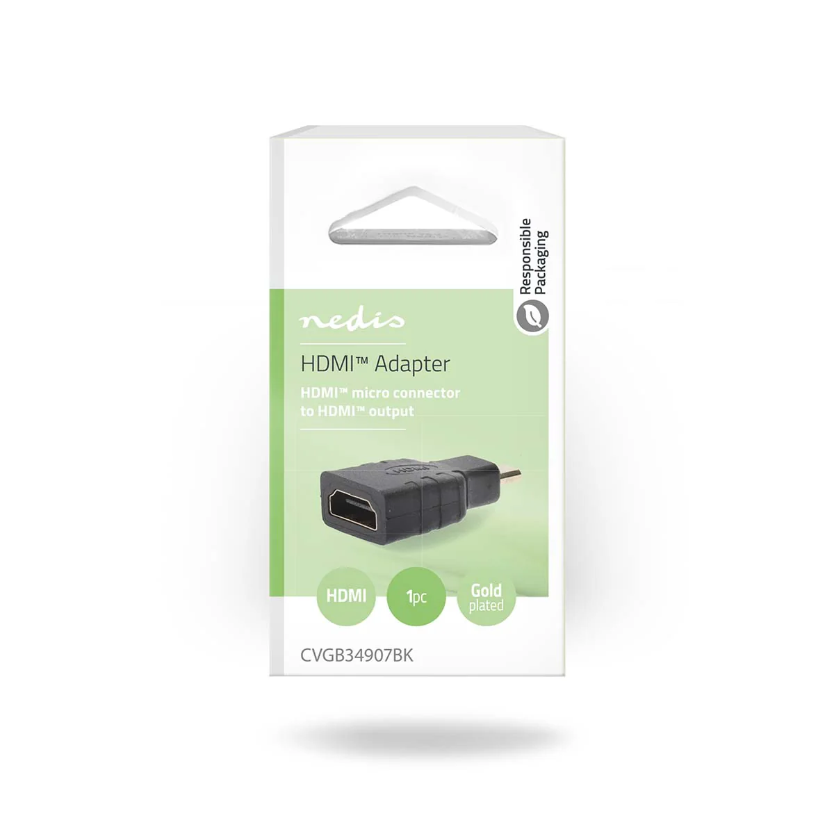 HDMI™-Adapter HDMI™ Micro-Connector - HDMI™ Output - Verguld - Image 8