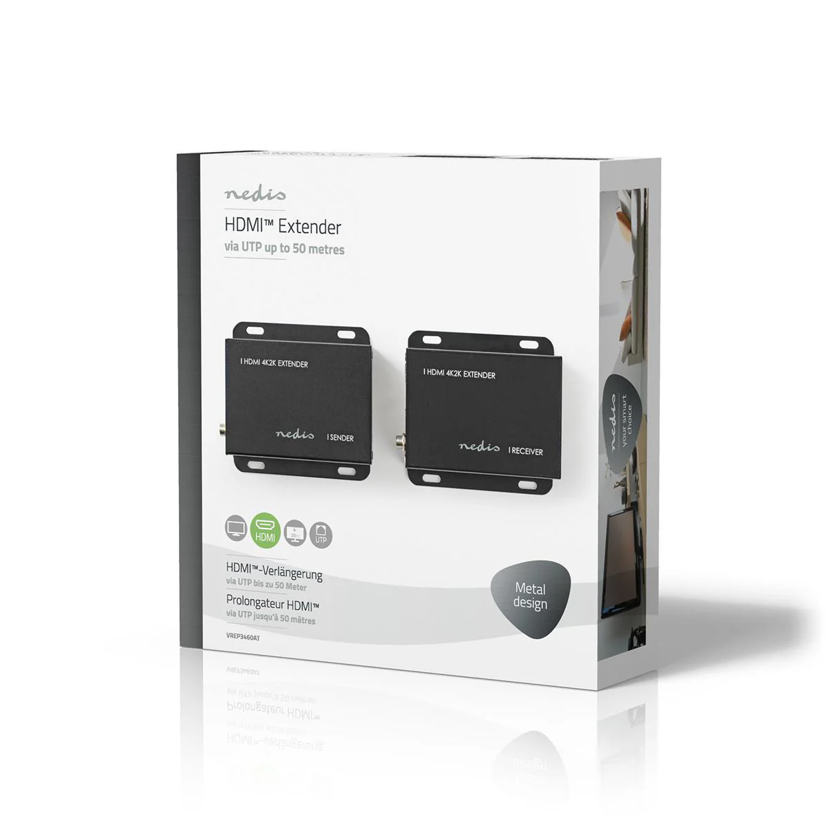 HDMI™-Extender Over Cat6 - tot 50 m - 4K@30Hz - Image 9