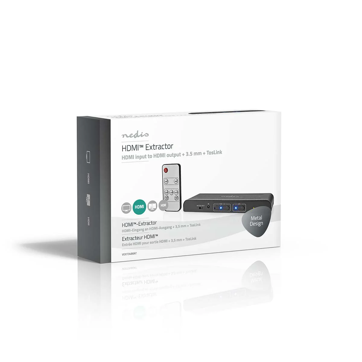 HDMI™-Extractor 2x HDMI™ Input - TosLink Female / 1x 3.5 mm / 1x HDMI™ Output / 2x RCA - Maximale resolutie: 4K@60Hz - Image 10