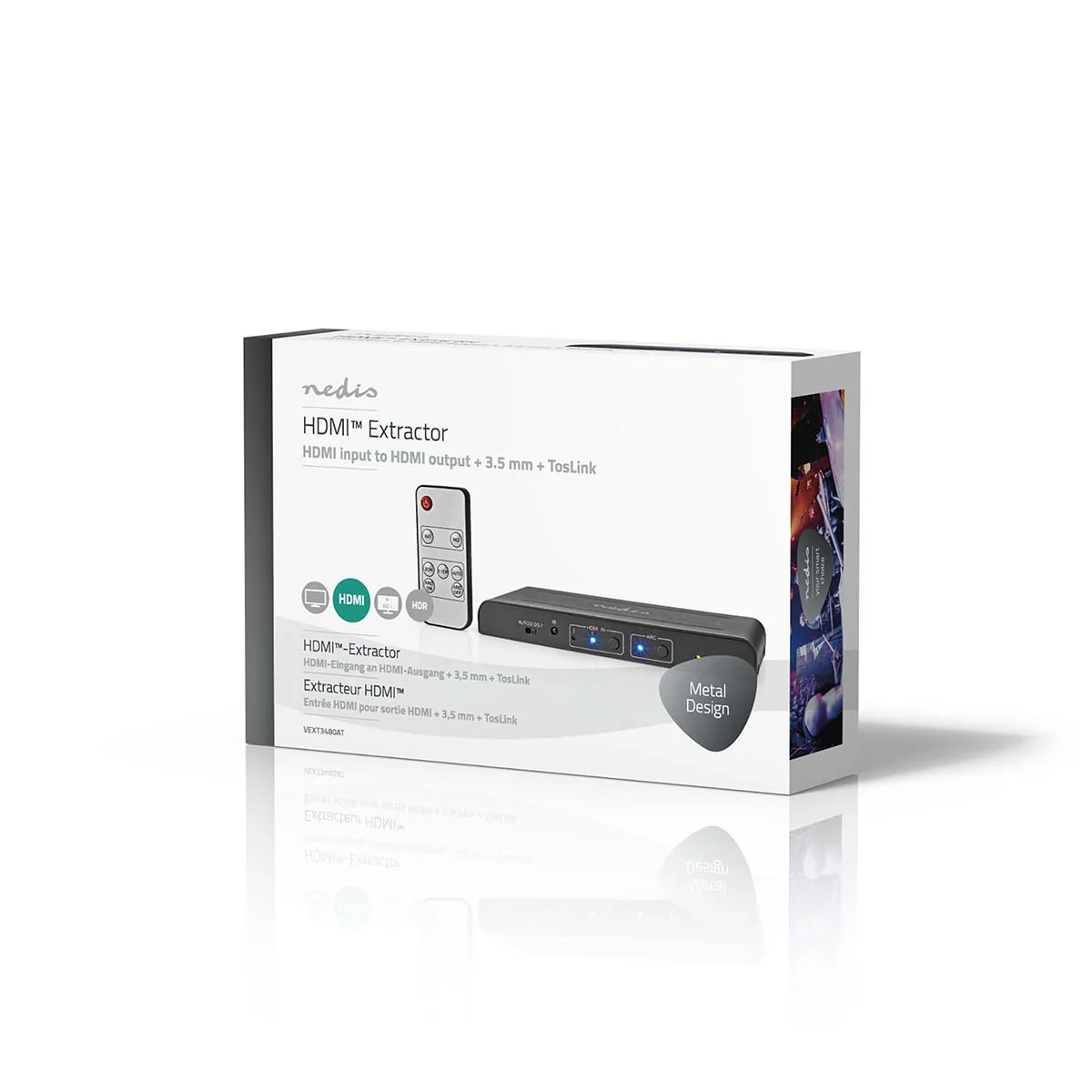 HDMI™-Extractor 2x HDMI™ Input - TosLink Female / 1x 3.5 mm / 1x HDMI™ Output / 2x RCA - Maximale resolutie: 4K@60Hz - Image 9