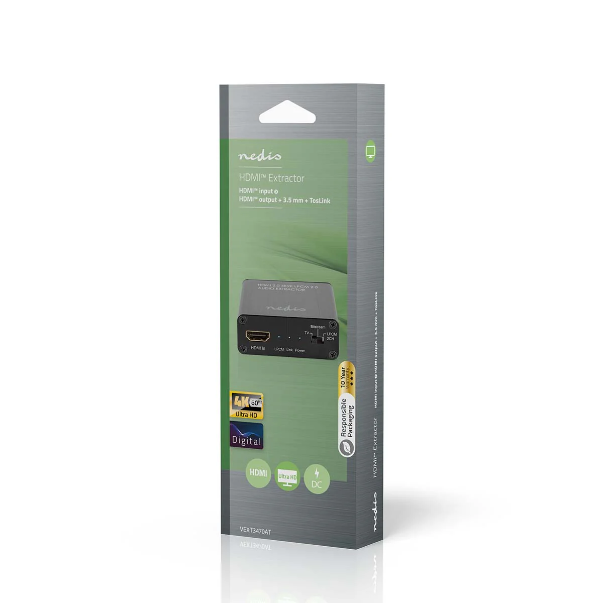 HDMI™-Extractor HDMI™ Input - TosLink Female / 1x 3.5 mm / 1x HDMI™ Output - Maximale resolutie: 4K@60Hz - Image 7
