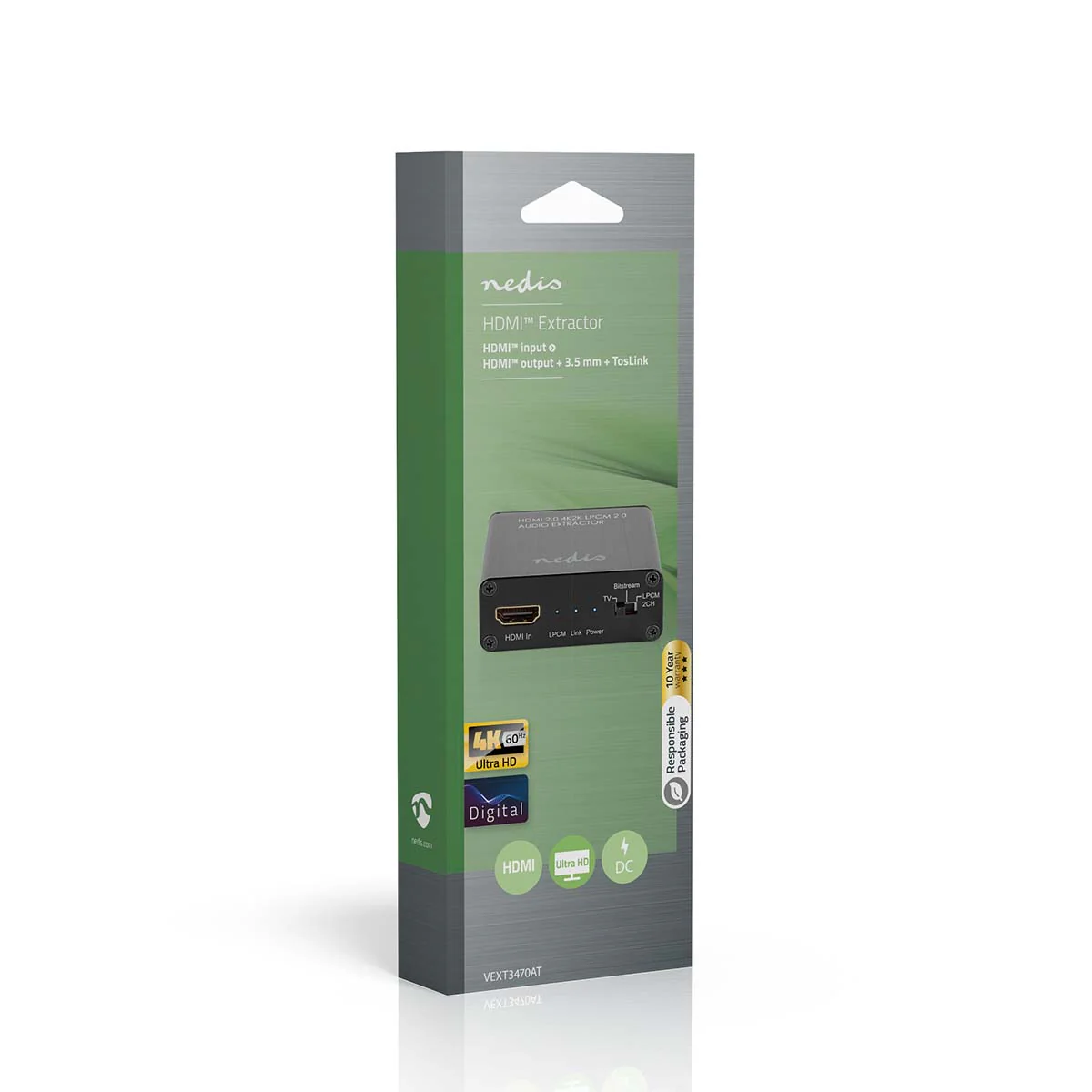 HDMI™-Extractor HDMI™ Input - TosLink Female / 1x 3.5 mm / 1x HDMI™ Output - Maximale resolutie: 4K@60Hz - Image 8