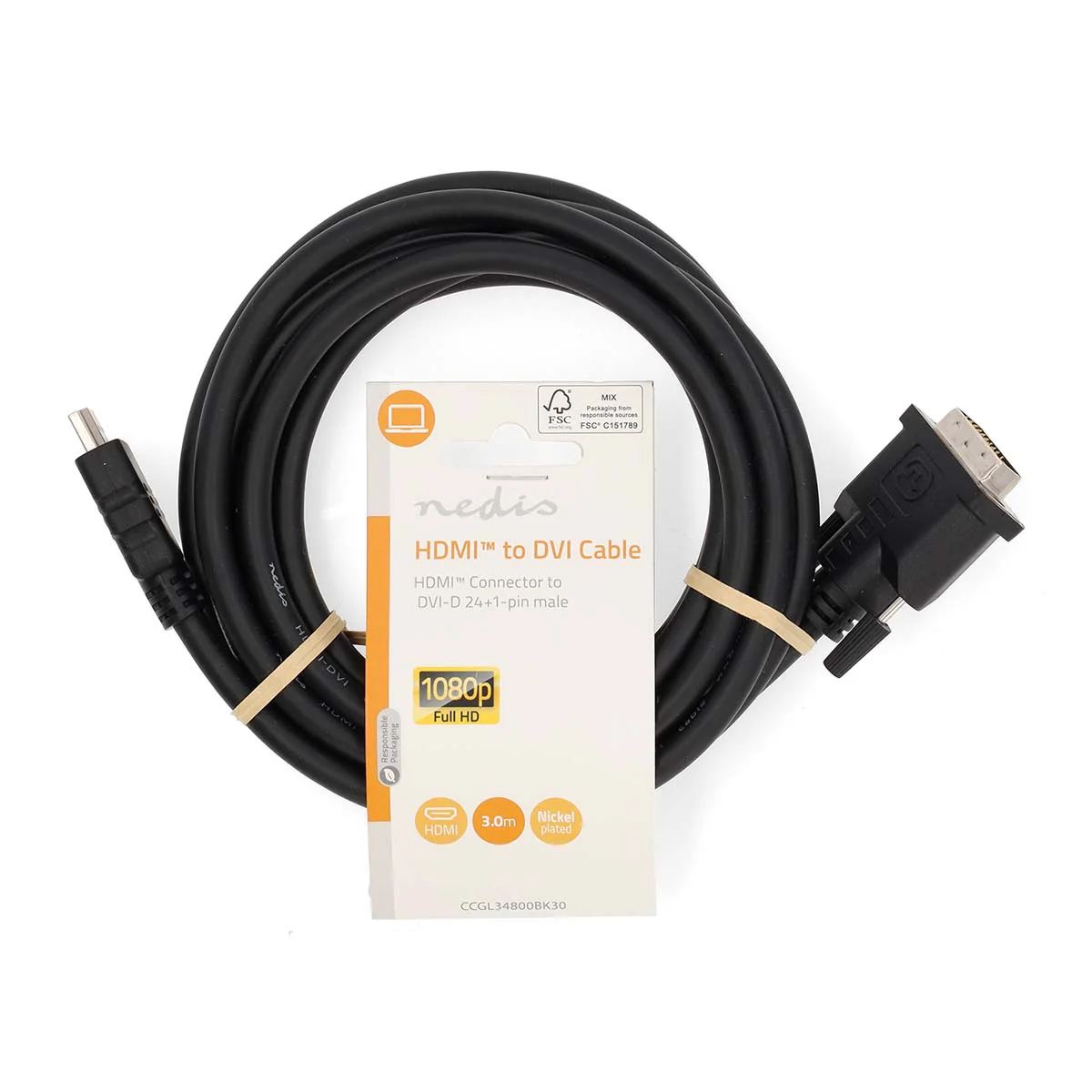 HDMI™ Kabel HDMI™ Connector - DVI-D 24+1-Pins Male - 1080p - Image 4