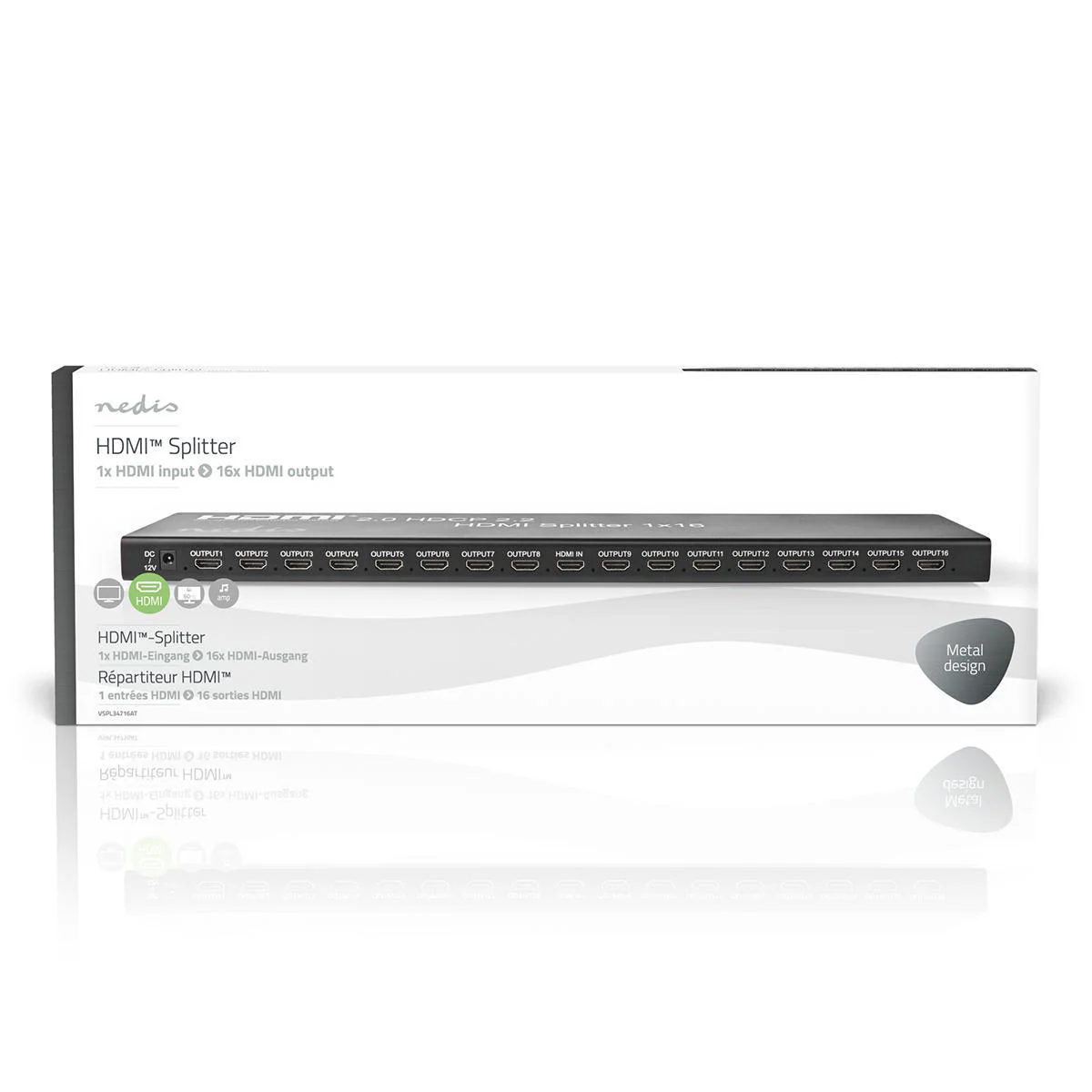 HDMI™-Splitter 2x HDMI™ Output - 4K@60Hz - 18 Gbps - Image 8