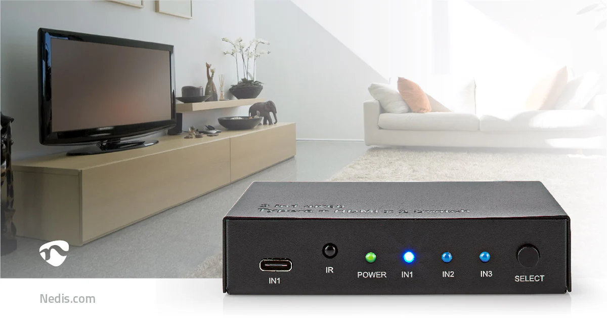 HDMI™-Switch 3 poort(en) - 1x USB-C™ / 2x HDMI™ Input - 1x HDMI™ Output - Image 11