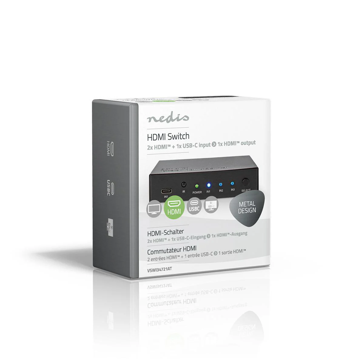 HDMI™-Switch 3 poort(en) - 1x USB-C™ / 2x HDMI™ Input - 1x HDMI™ Output - Image 8