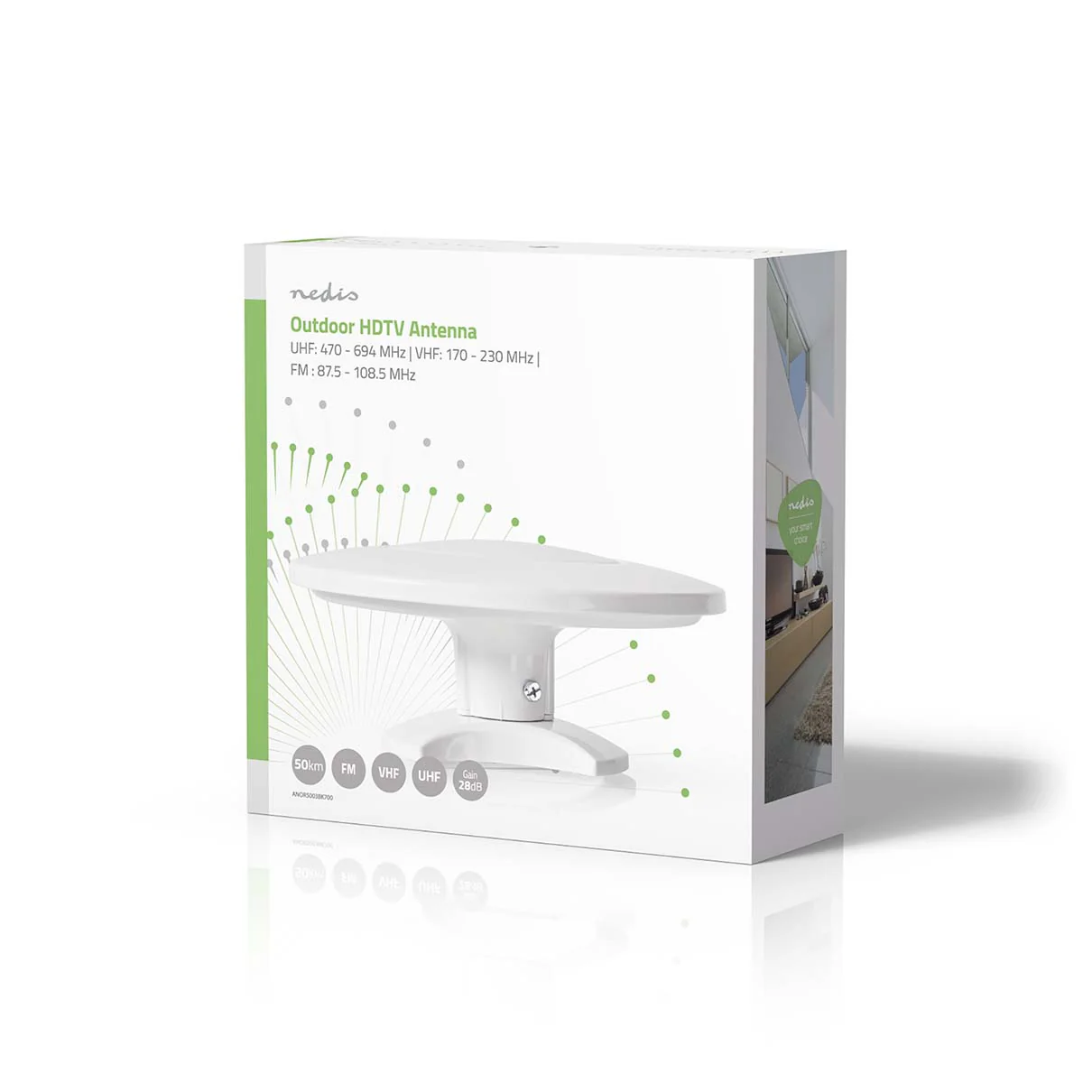 HDTV-Buitenantenne Actief - Type Aansluiting: F-Connector - FM / UHF / VHF - Image 10