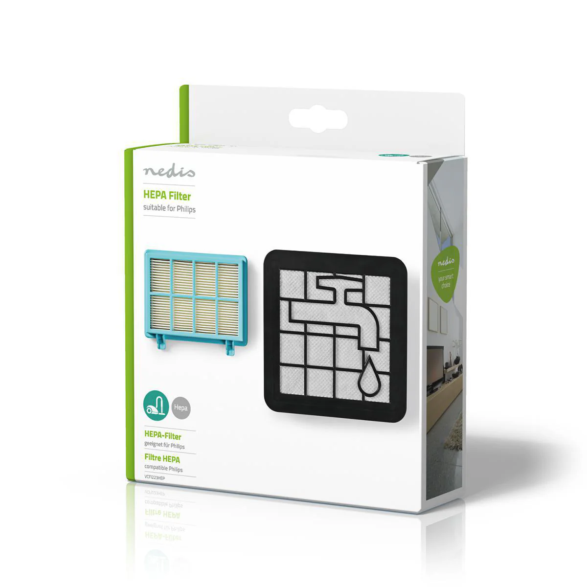 HEPA Filter Set Vervanging voor: Philips - HEPA-Filter en Motorfilter - H11 - Image 7