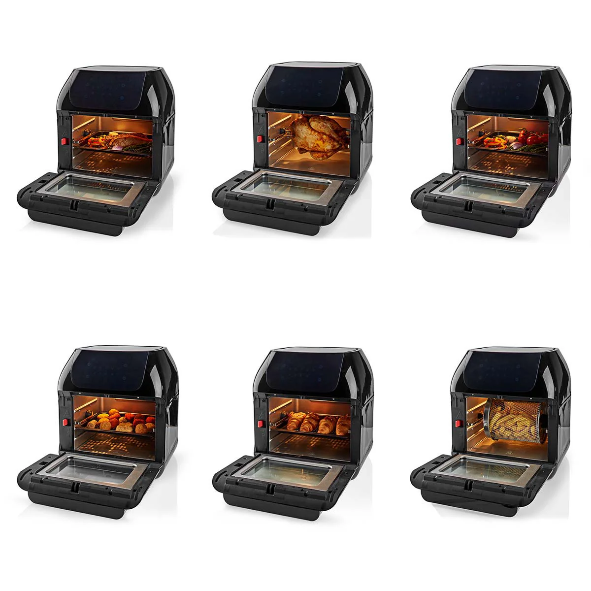 Heteluchtfriteuse Tijdschakelaar: 1u - Aantal vooraf ingestelde programma's: 9 - Digitaal - Image 9